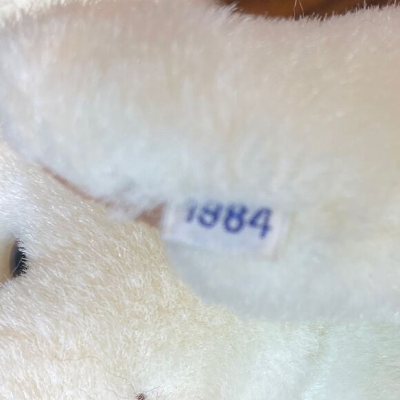 Gund Collector's Classics 1984 GUNDY WHITE TEDDY BEAR 8" Plush STUFFED ANIMAL - Picture 4 of 9